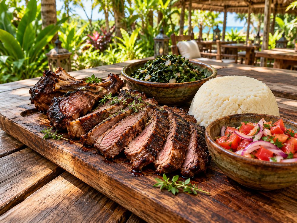 Nyama pori grilled platter